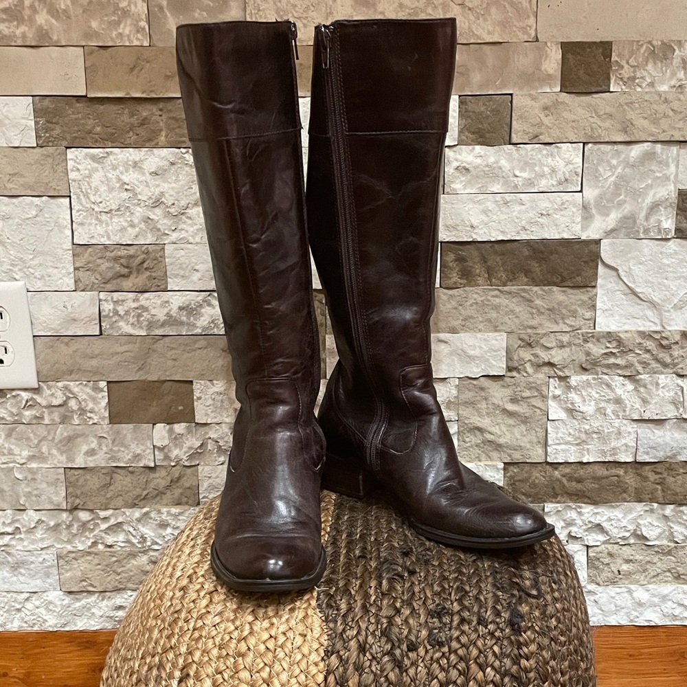 BORN CROWN Leather Knee-High Boots Sz 7